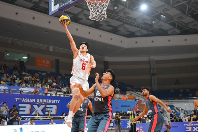 激情对决，第七届亚洲大学生三对三篮球锦标赛在普陀开幕