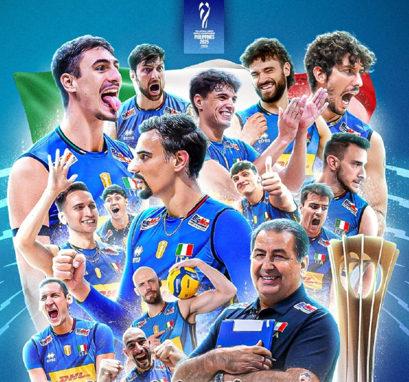 男排世锦赛意大利队成功卫冕