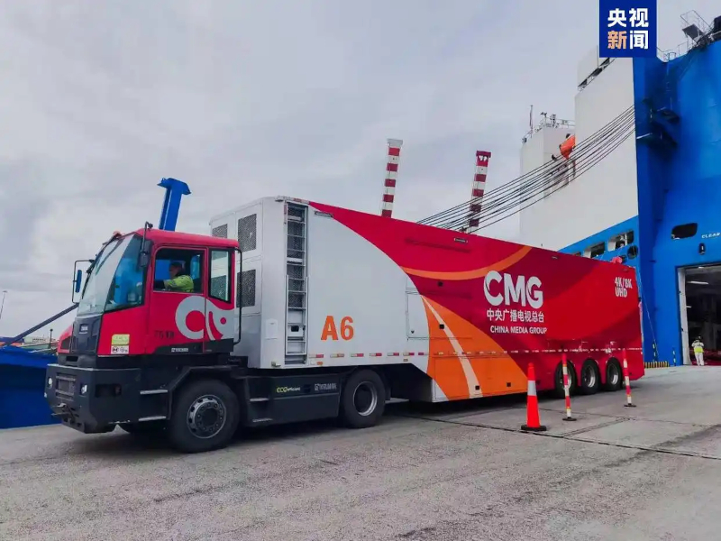 总台“中国红”冬奥会转播车队抵达意大利