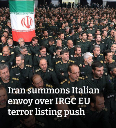 伊朗召见意大利大使抗议意方发表反伊朗革命卫队言论