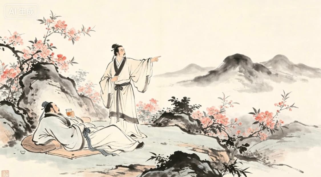 山中对酌