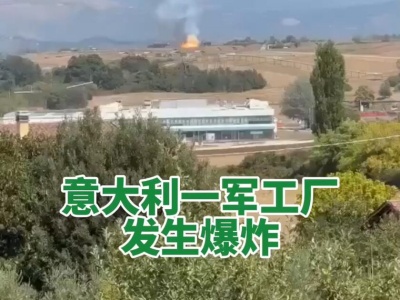 意大利罗马附近一军工厂起火爆炸