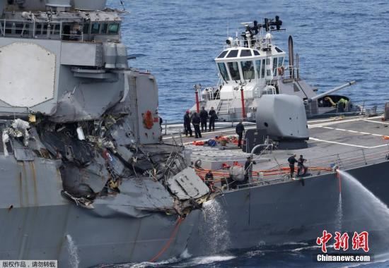 军舰撞船事故调查报告暴露美海军多方面问题