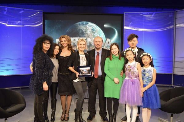 罗马中华语言学校师生受邀参加意大利电视台访谈节目