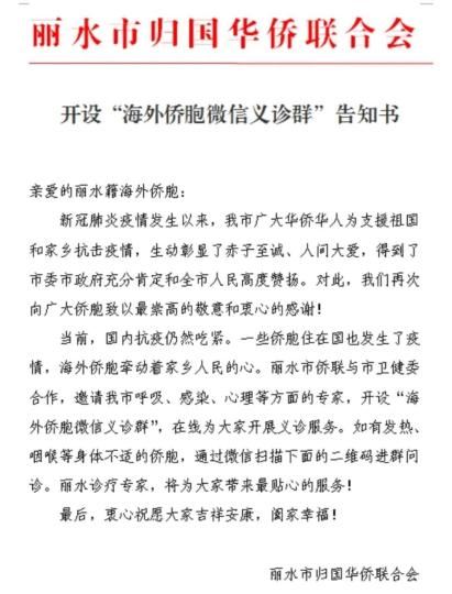 中国侨网告知书电子版。丽水宣传部