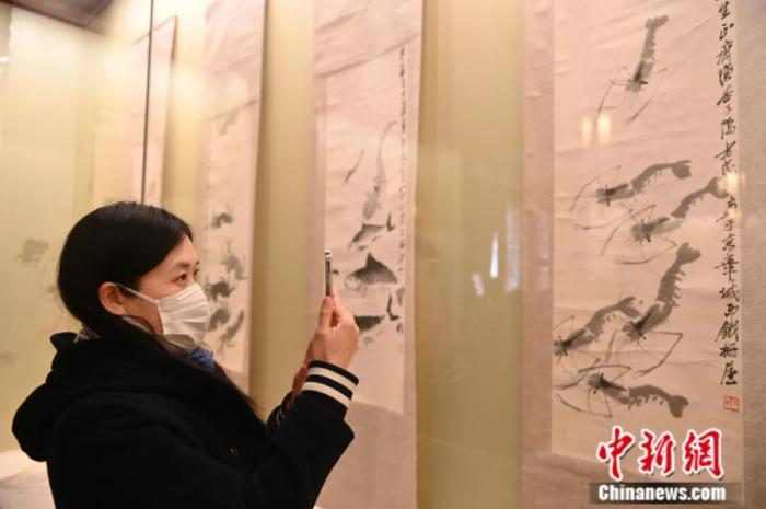 齐白石作品。<a target='_blank' href='http://www.chinanews.com/'>中新社</a>记者 于海洋 摄