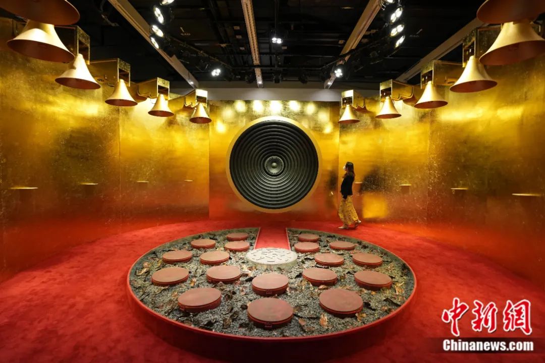 正在布展中的香港故宫文化博物馆第七展厅。<a target='_blank' href='http://www.chinanews.com/'>中新社</a>记者 崔楠 摄
